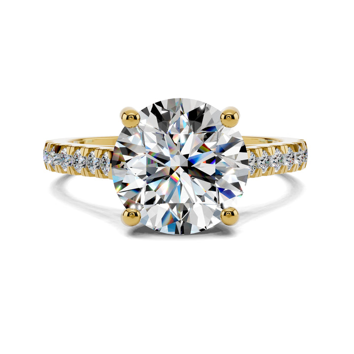 Aurora Pavé Diamond Engagement Ring