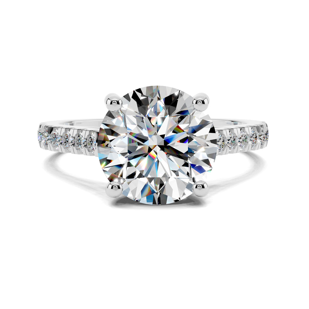 Aurora Pavé Diamond Engagement Ring
