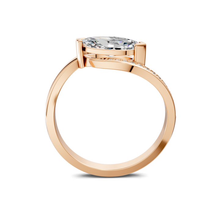 Hannah Marquise Mirage Bypass Ring