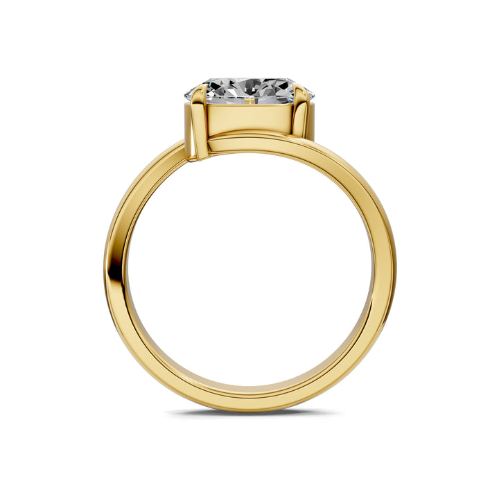 Samantha Solitaire Oval Bypass Engagement Ring