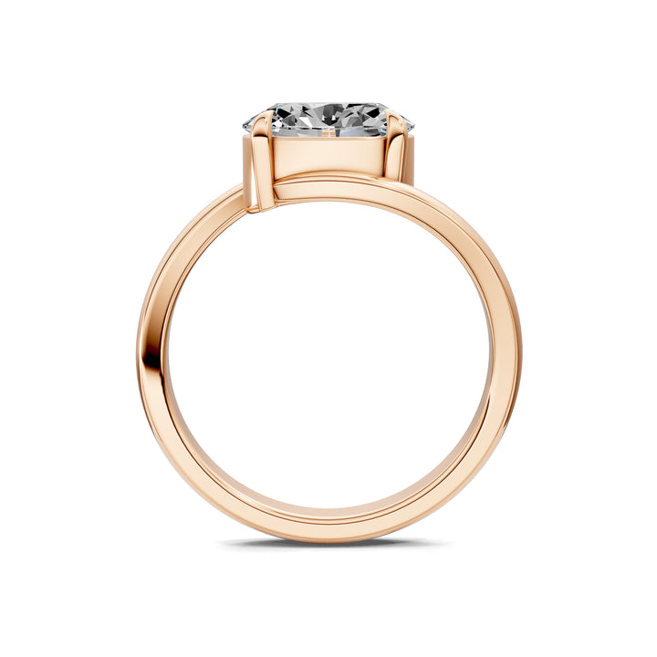 Samantha Solitaire Oval Bypass Engagement Ring