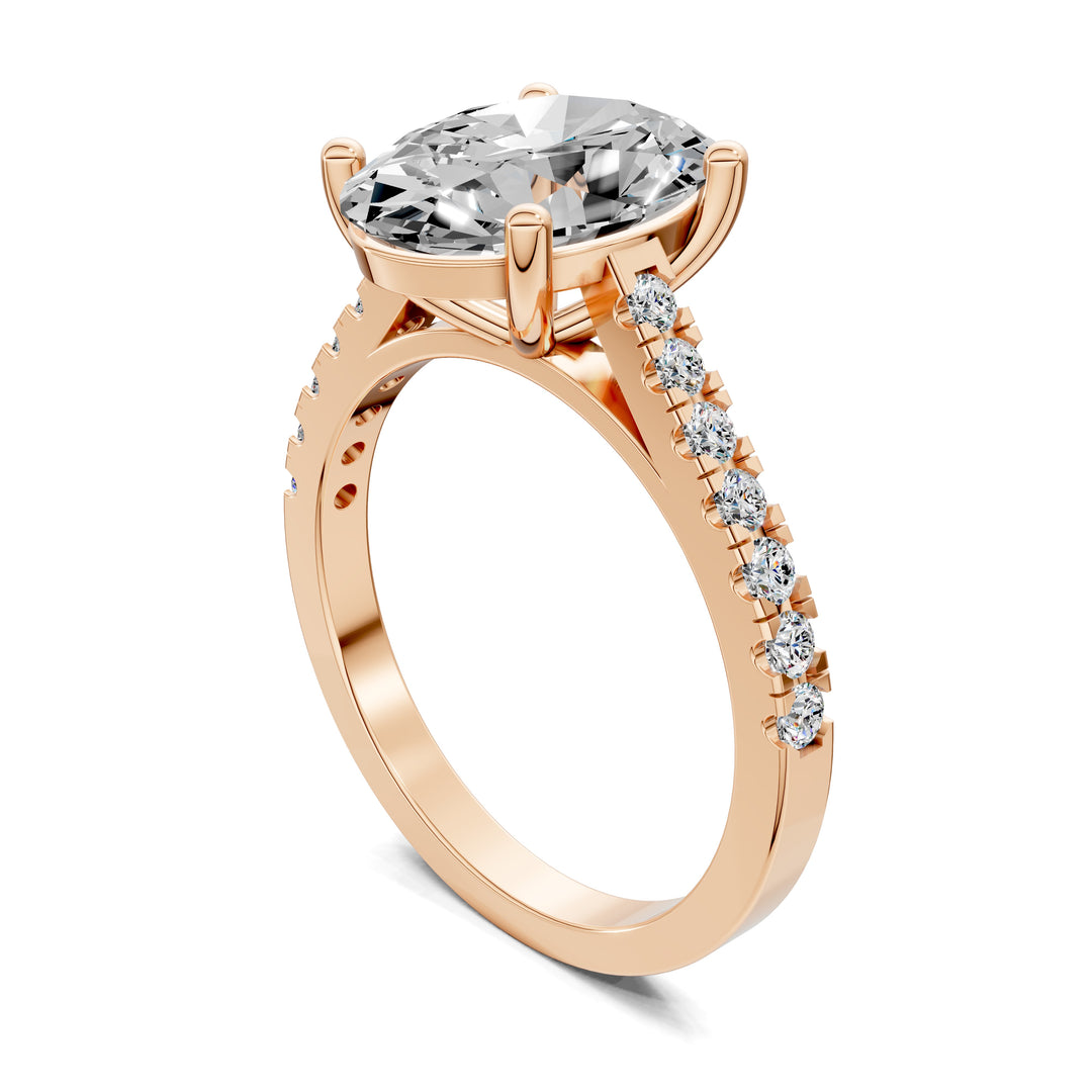 Aurora Pavé Engagement Ring