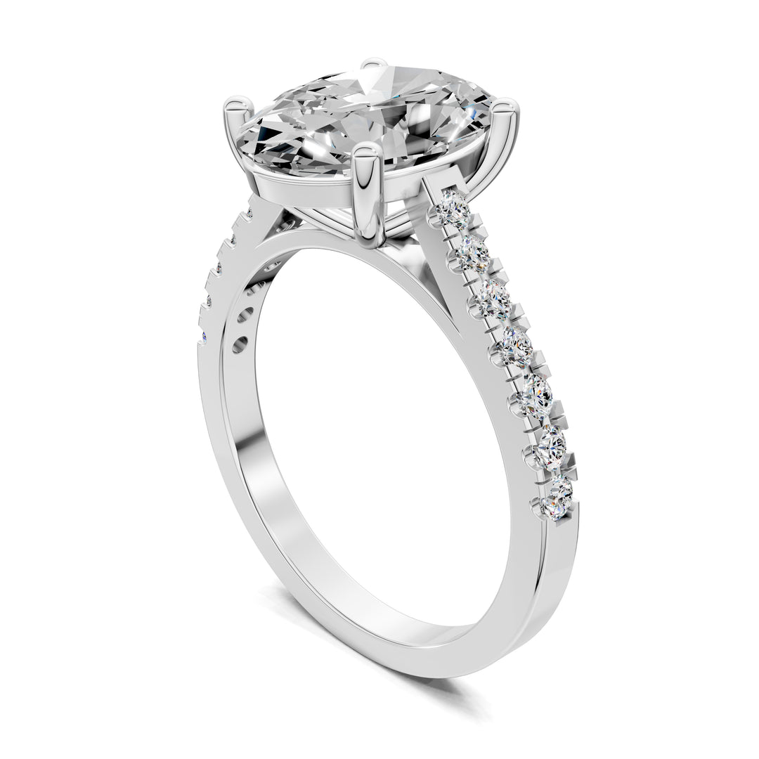 Aurora Pavé Engagement Ring
