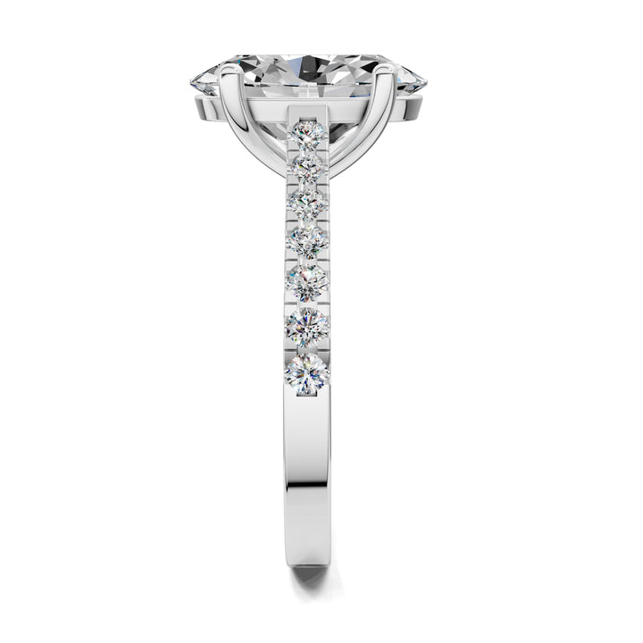 Aurora Pavé Engagement Ring