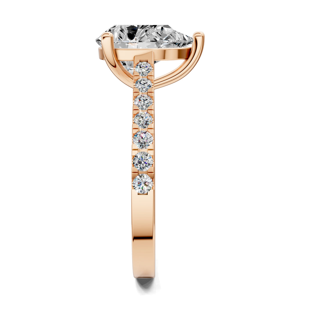 Aurora Pavé Engagement Ring
