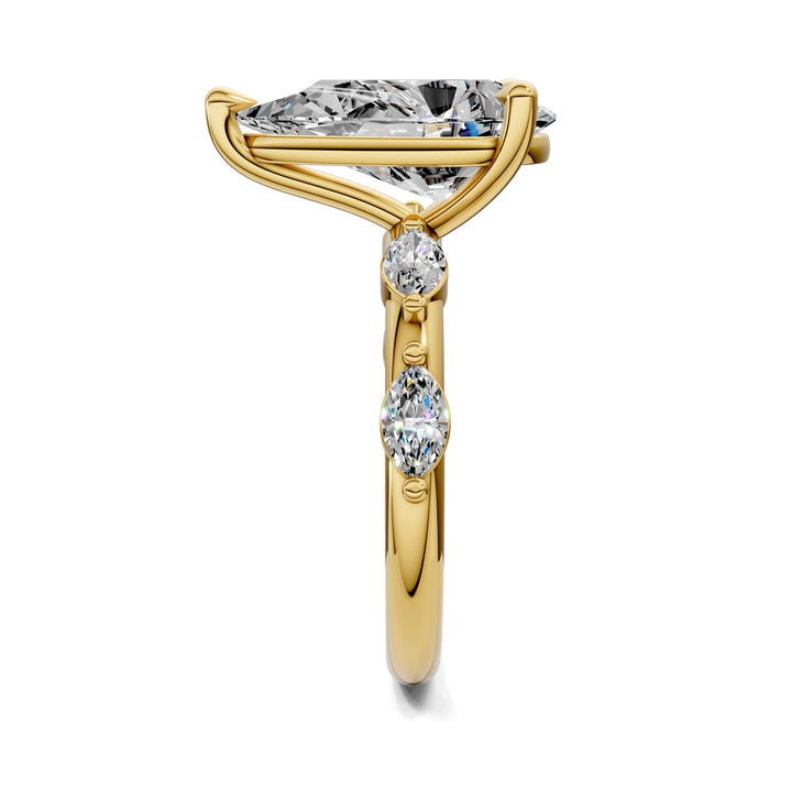 Elizabeth Pear Accents Ring