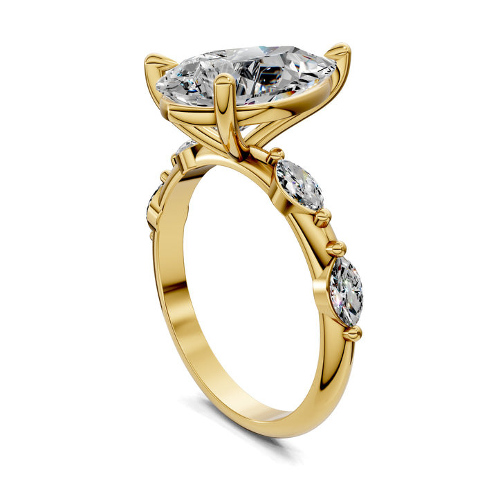 Elizabeth Pear Accents Ring