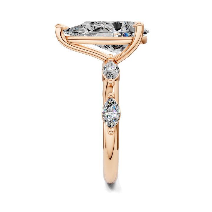 Elizabeth Pear Accents Ring