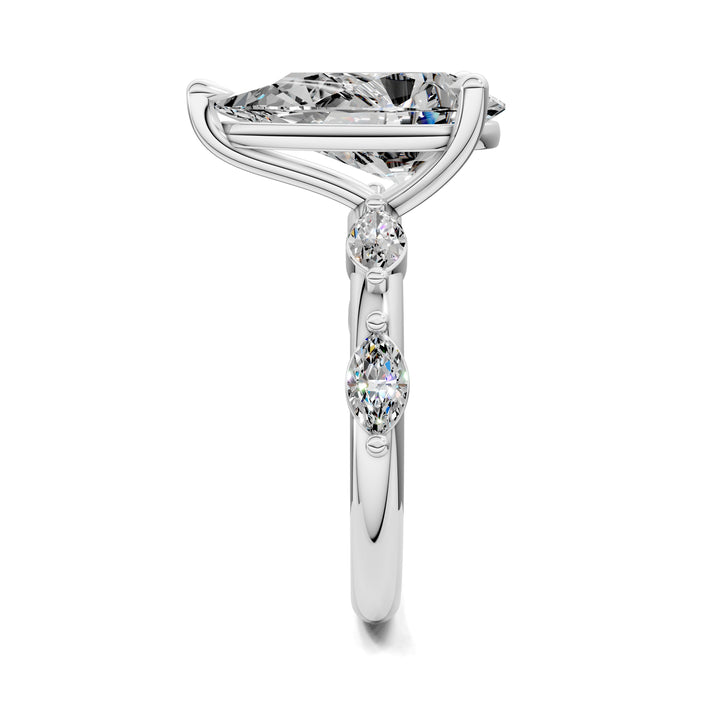 Elizabeth Pear Accents Ring