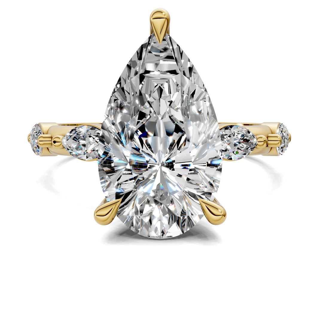 Elizabeth Pear Accents Ring