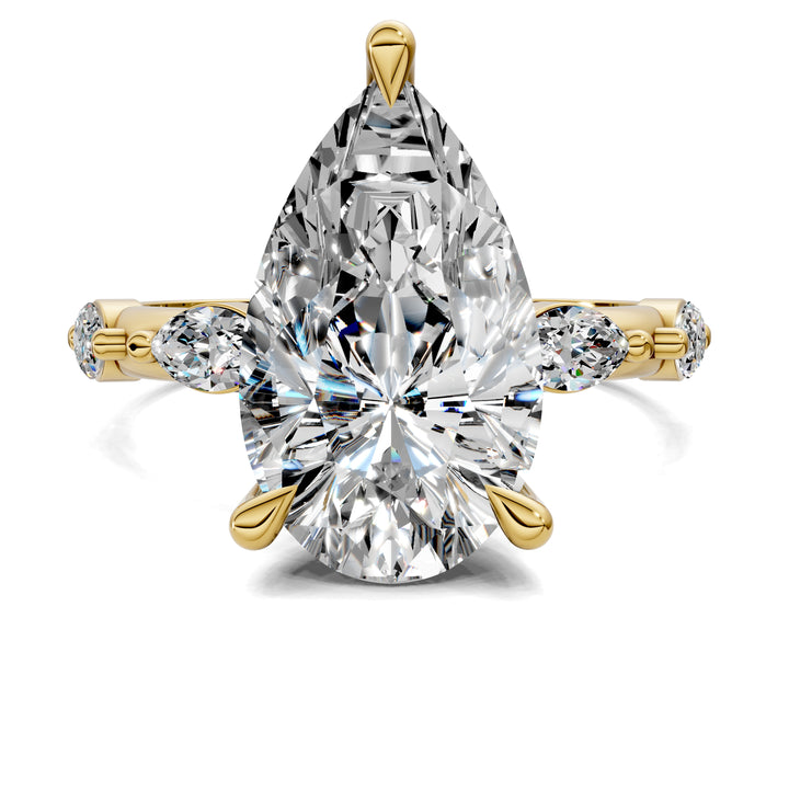 Elizabeth Pear Accents Ring
