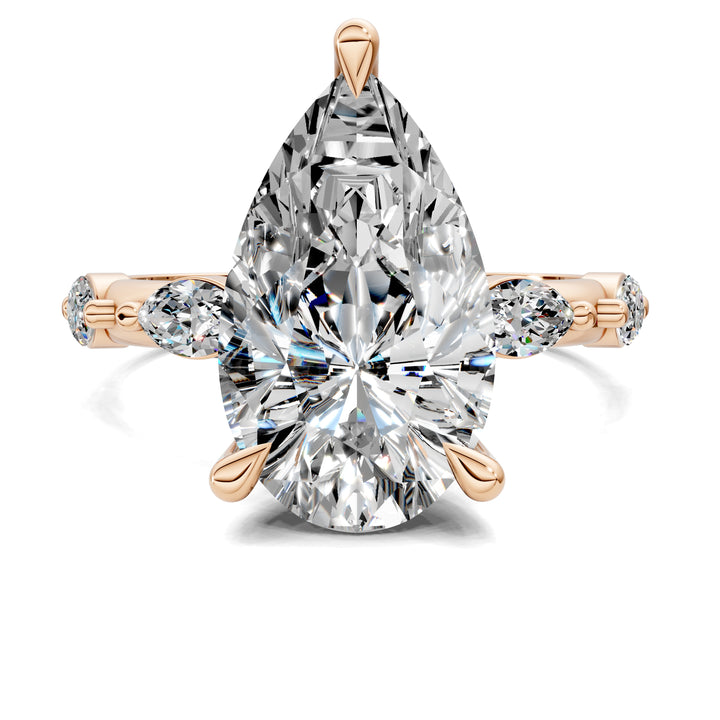 Elizabeth Pear Accents Ring