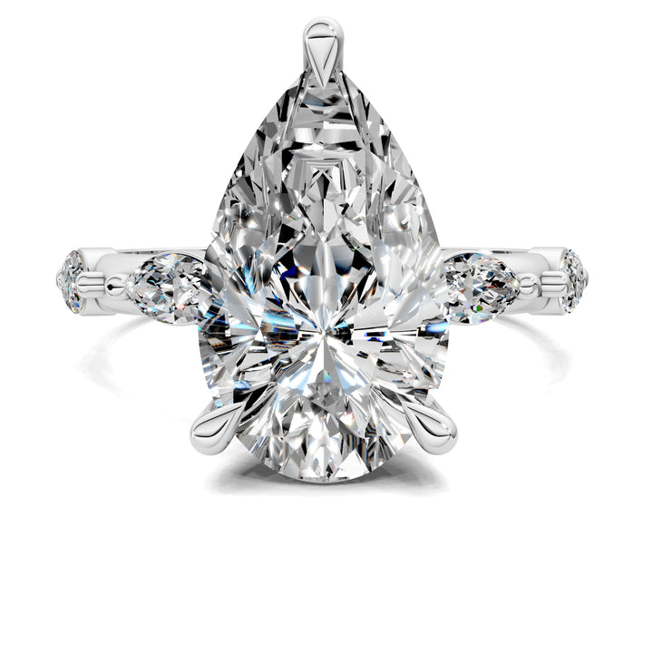 Elizabeth Pear Accents Ring
