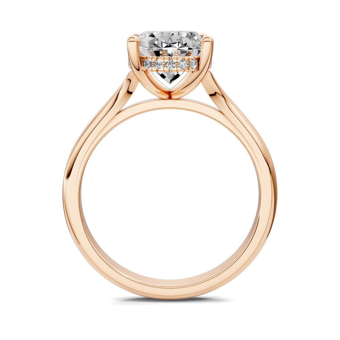 Taylor Split Shank Hidden Halo Engagement Ring