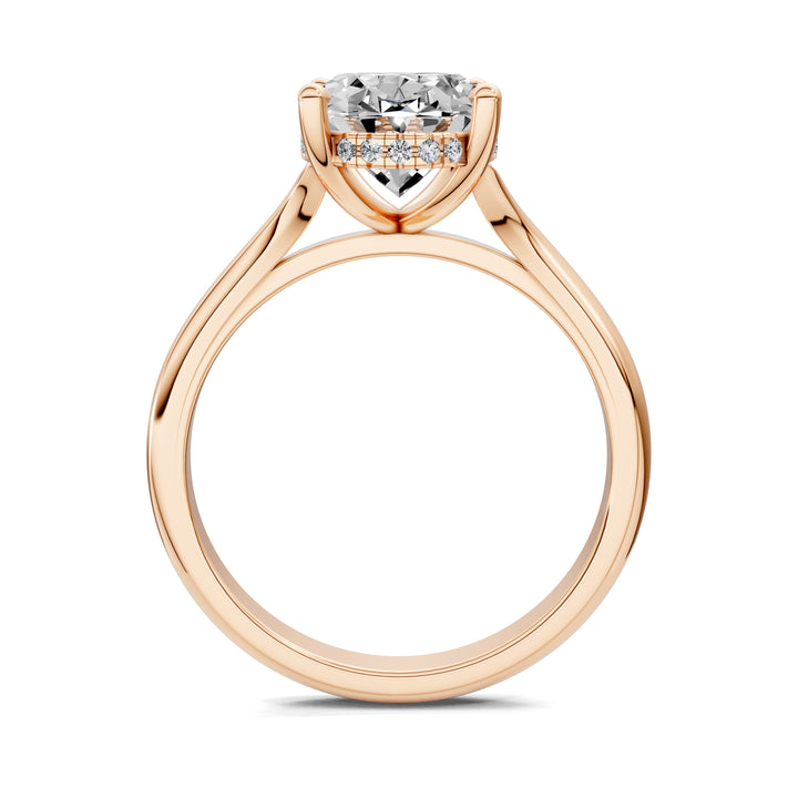 Taylor Split Shank Hidden Halo Engagement Ring
