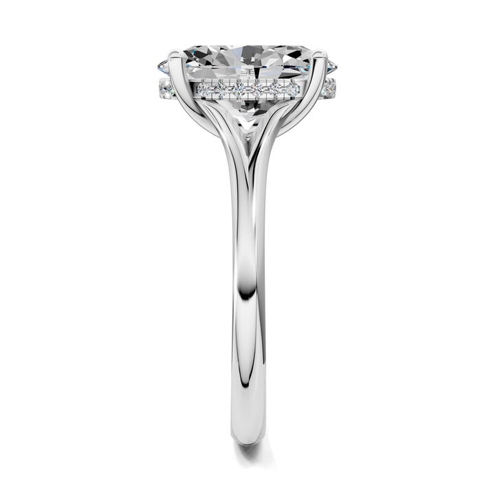 Taylor Split Shank Hidden Halo Engagement Ring