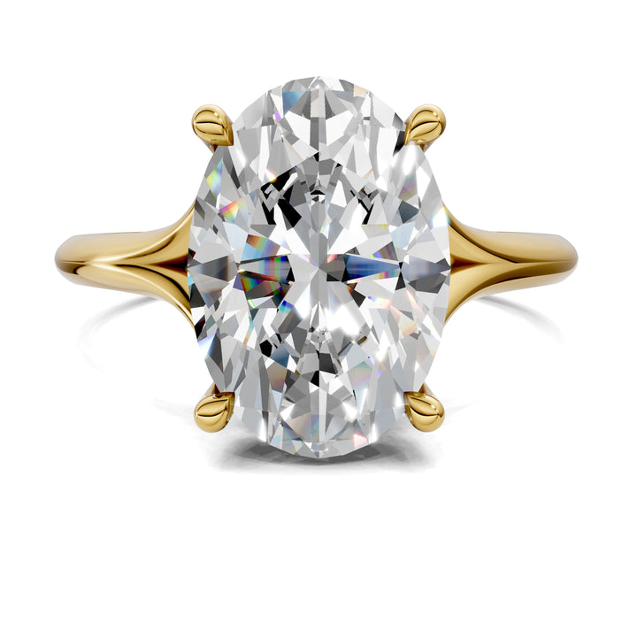 Taylor Split Shank Hidden Halo Engagement Ring