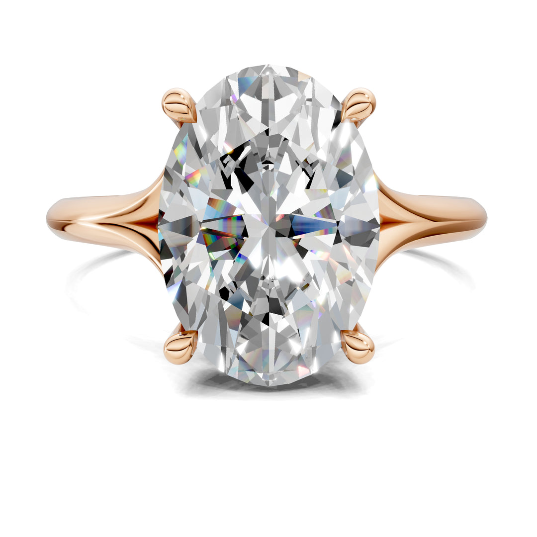Taylor Split Shank Hidden Halo Engagement Ring