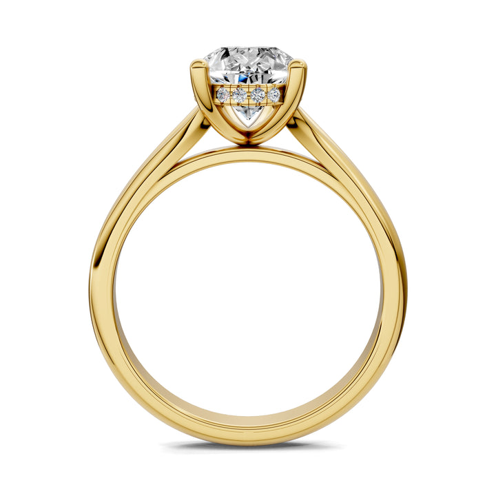 Taylor Split Shank Hidden Halo Engagement Ring