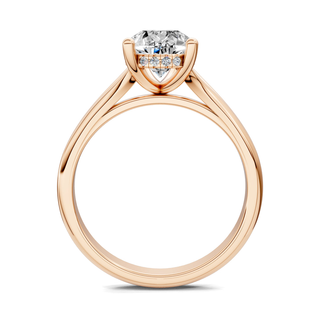 Taylor Split Shank Hidden Halo Engagement Ring