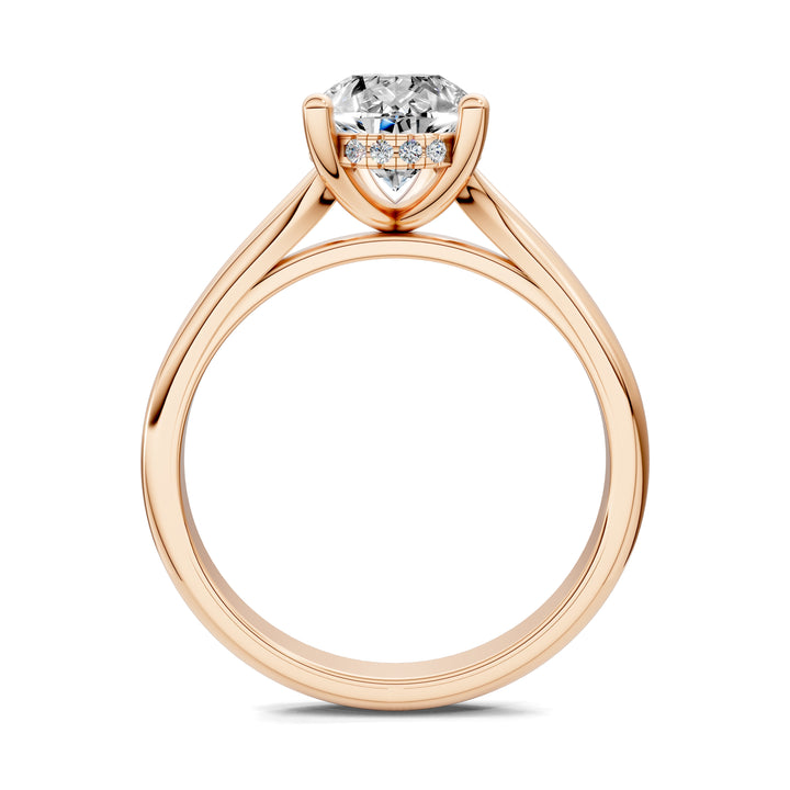 Taylor Split Shank Hidden Halo Engagement Ring
