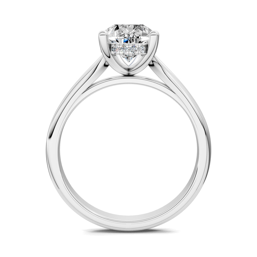Taylor Split Shank Hidden Halo Engagement Ring