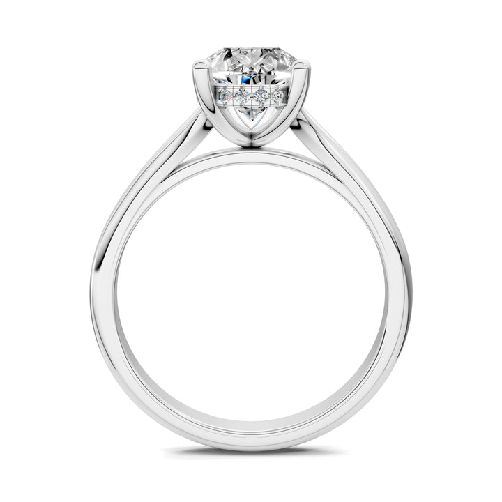 Taylor Split Shank Hidden Halo Engagement Ring