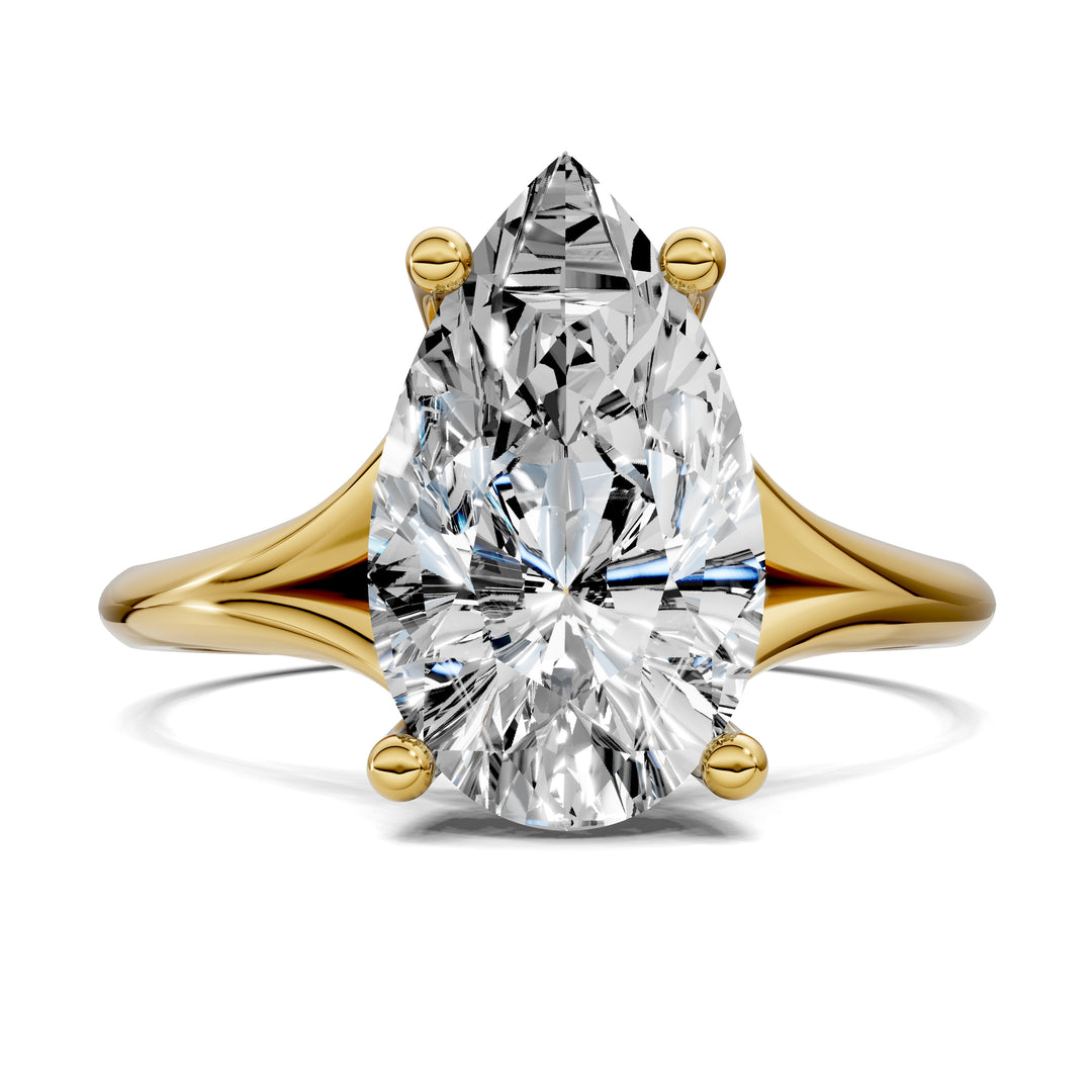 Taylor Split Shank Hidden Halo Engagement Ring