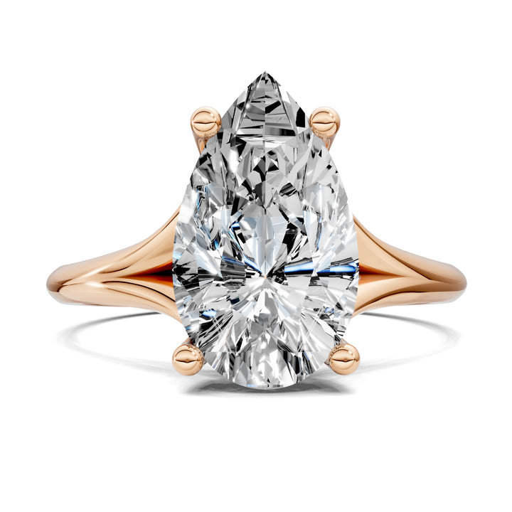 Taylor Split Shank Hidden Halo Engagement Ring