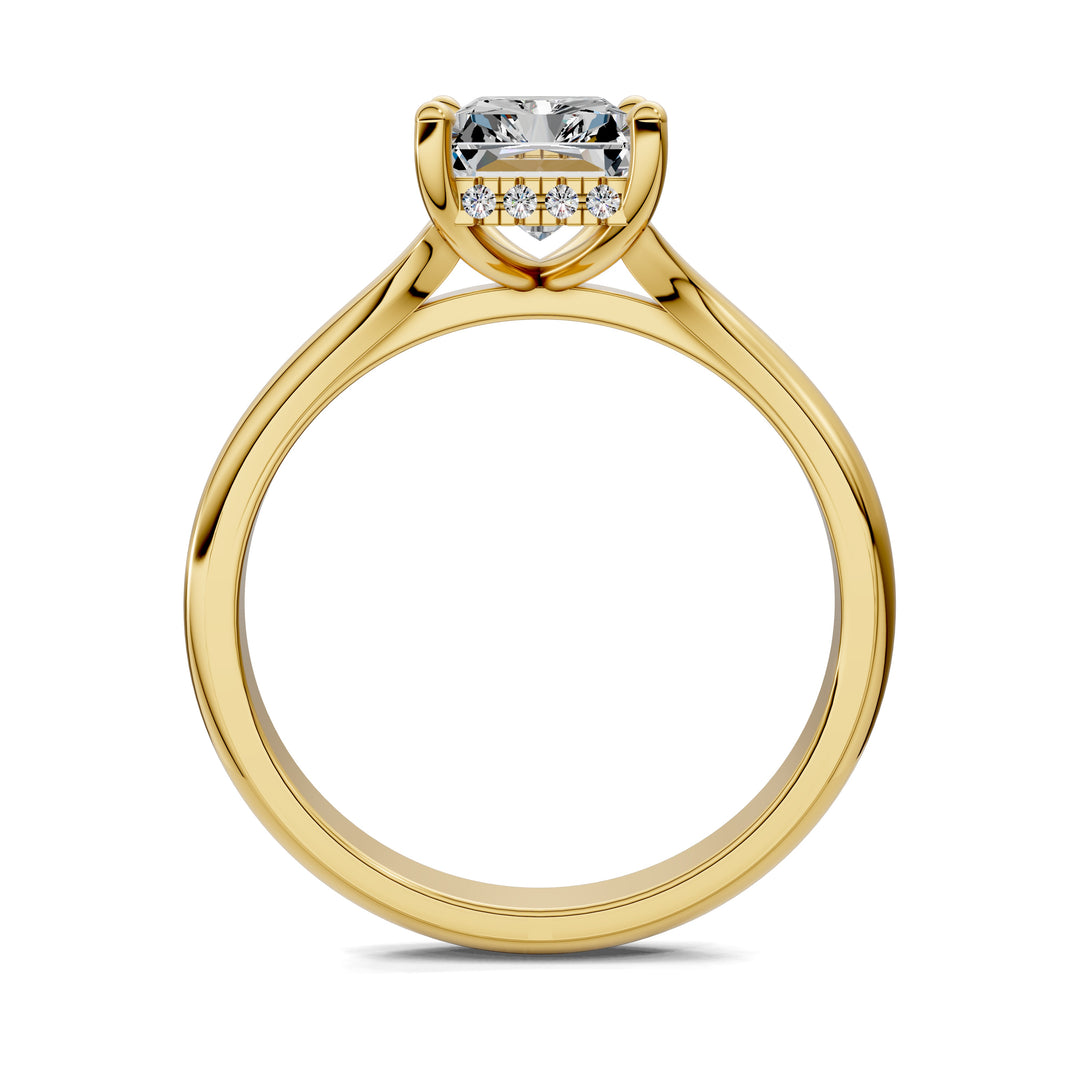 Taylor Split Shank Hidden Halo Engagement Ring
