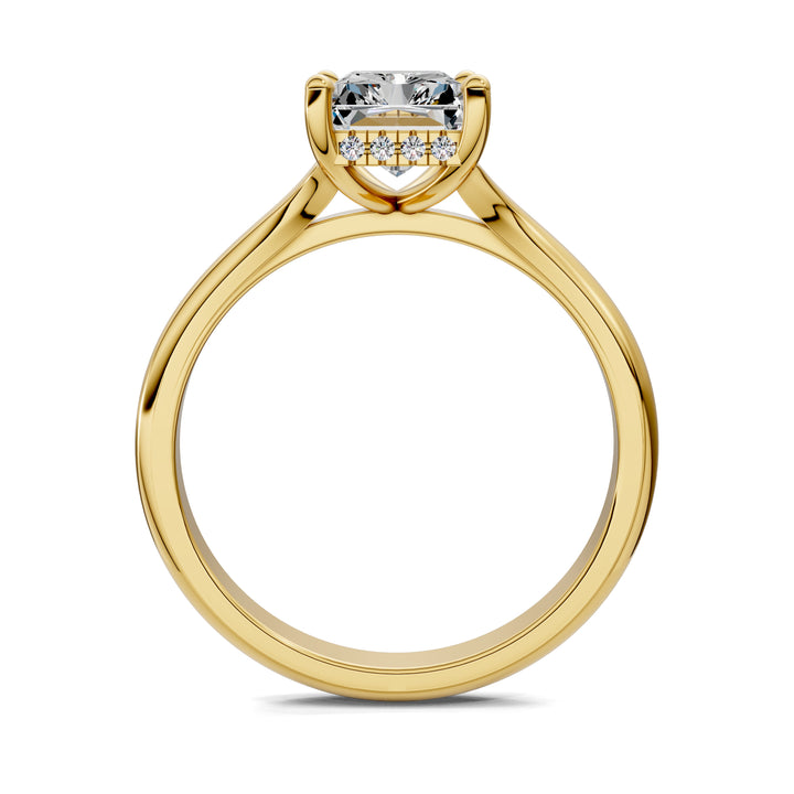 Taylor Split Shank Hidden Halo Engagement Ring