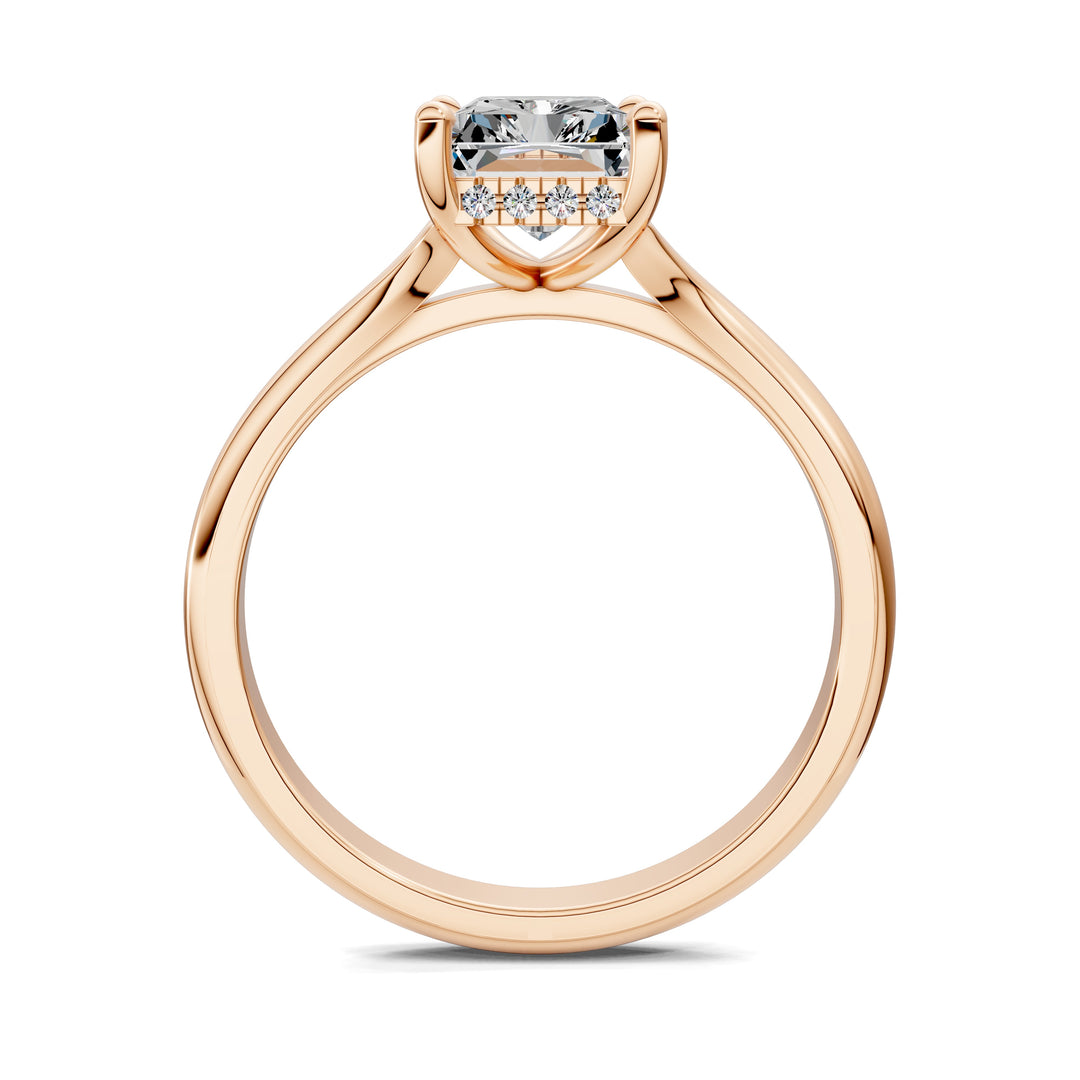 Taylor Split Shank Hidden Halo Engagement Ring