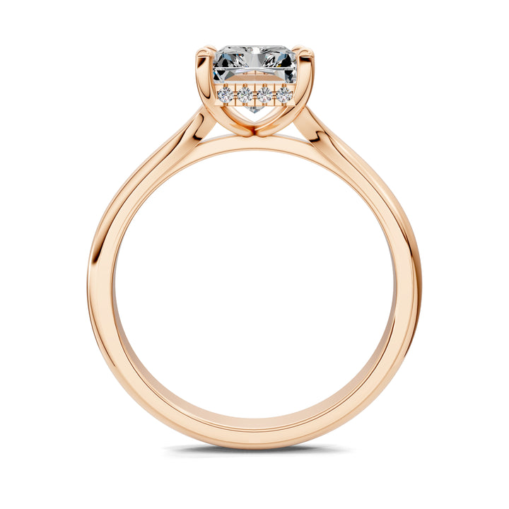 Taylor Split Shank Hidden Halo Engagement Ring