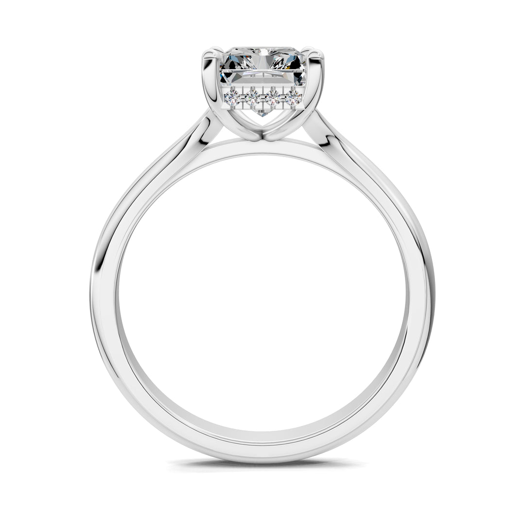 Taylor Split Shank Hidden Halo Engagement Ring