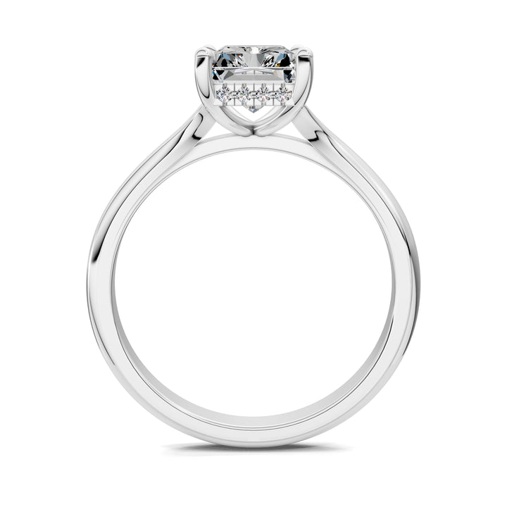 Taylor Split Shank Hidden Halo Engagement Ring