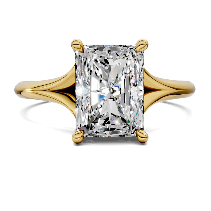 Taylor Split Shank Hidden Halo Engagement Ring