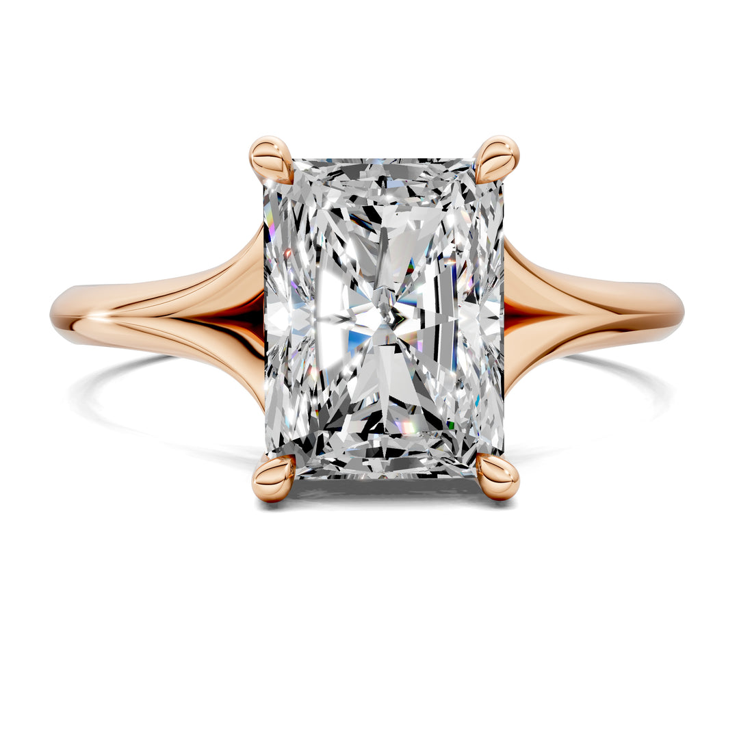 Taylor Split Shank Hidden Halo Engagement Ring