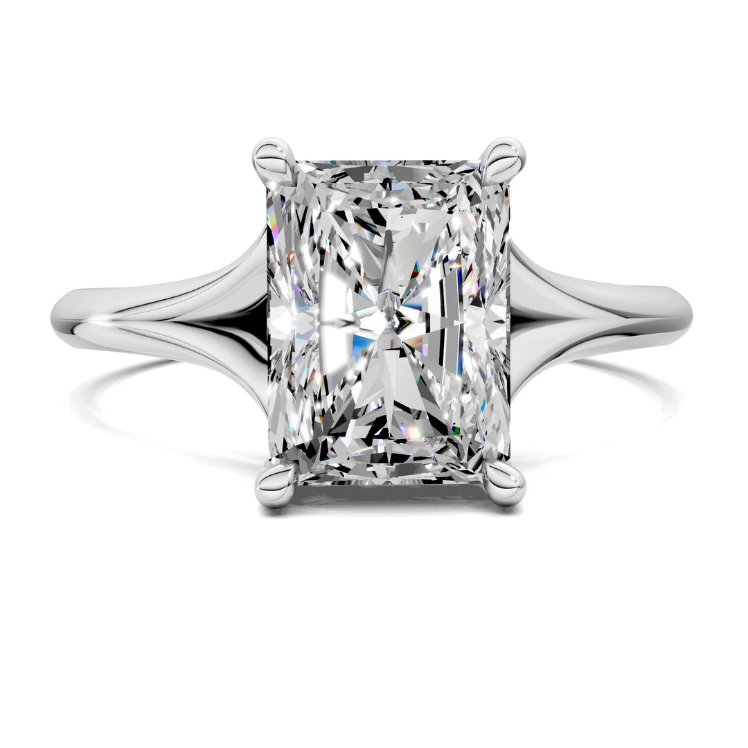 Taylor Split Shank Hidden Halo Engagement Ring