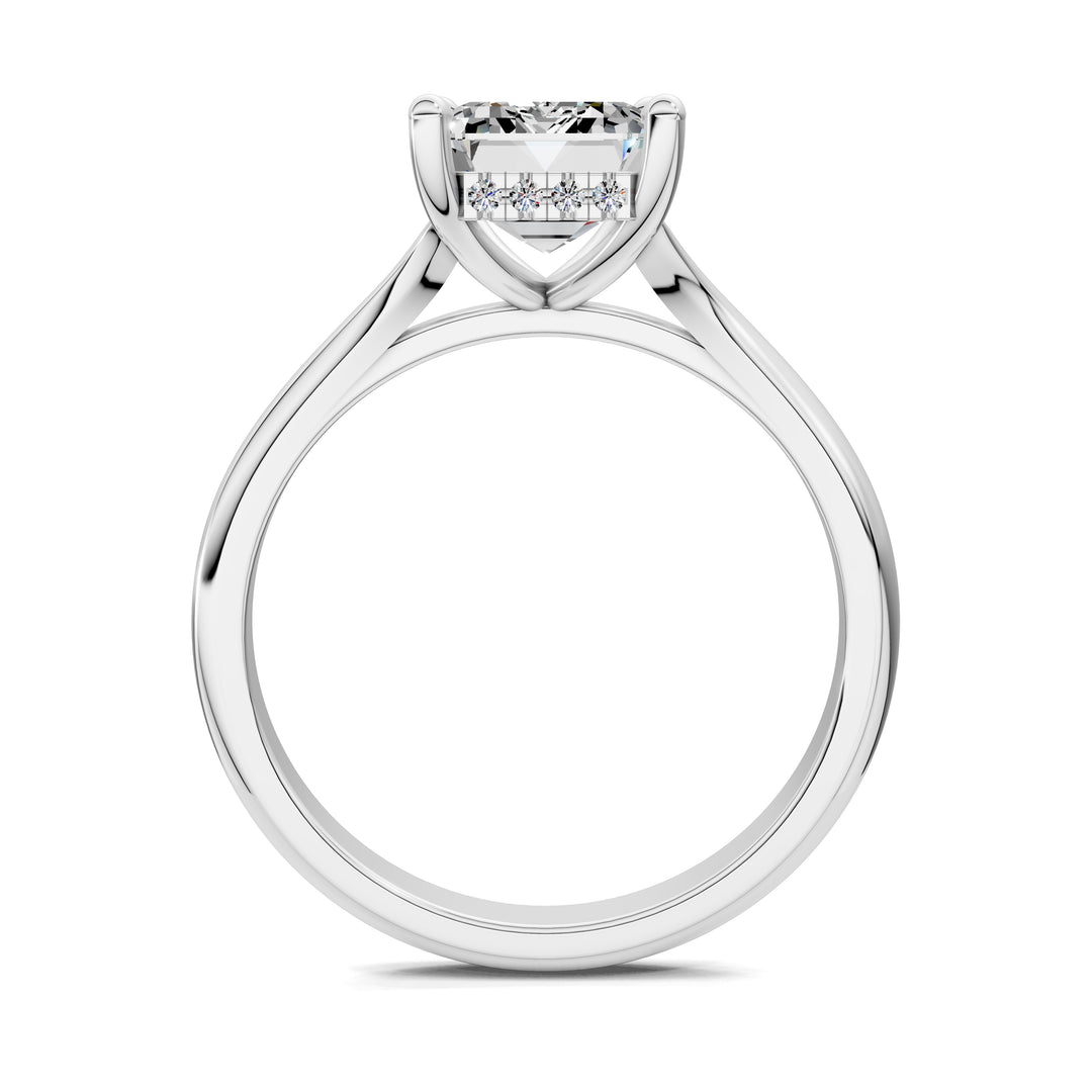 Taylor Split Shank Hidden Halo Engagement Ring