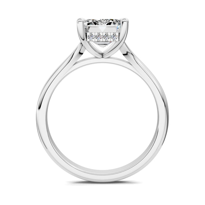 Taylor Split Shank Hidden Halo Engagement Ring