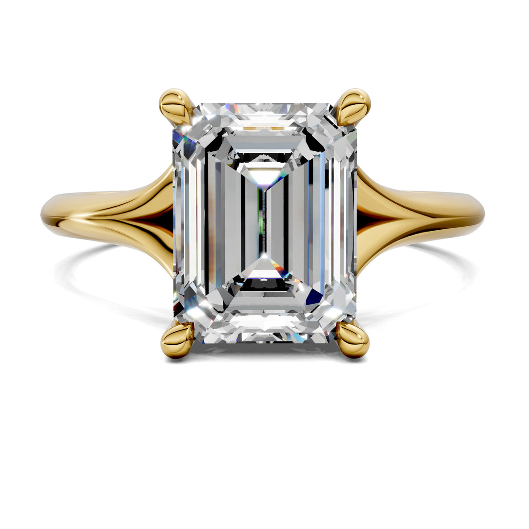Taylor Split Shank Hidden Halo Engagement Ring