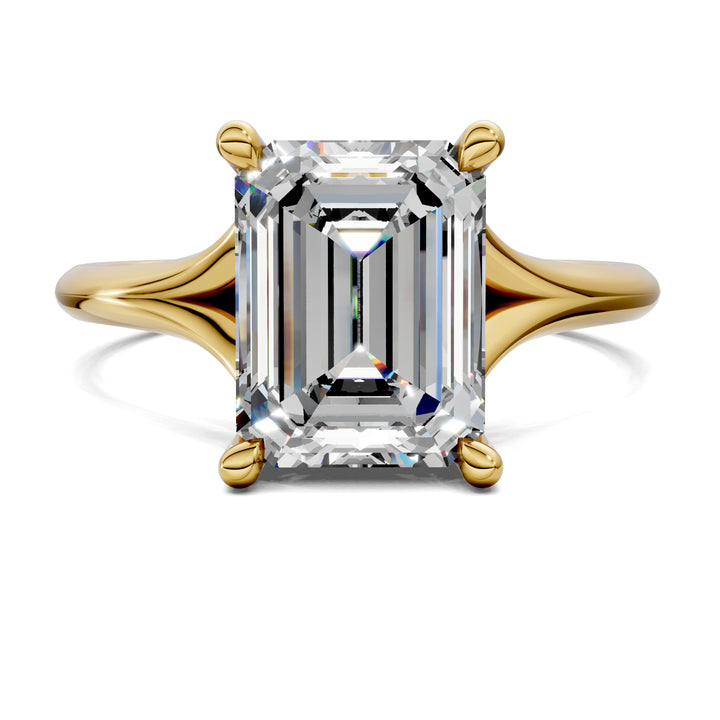 Taylor Split Shank Hidden Halo Engagement Ring