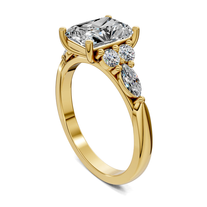 Brittany Radiant Cluster Ring
