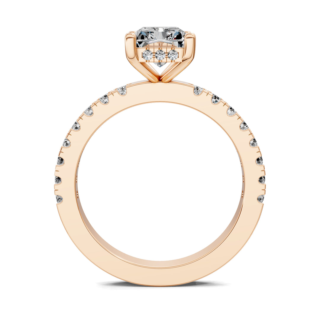 Stephanie Baguette Pave Engagement Ring
