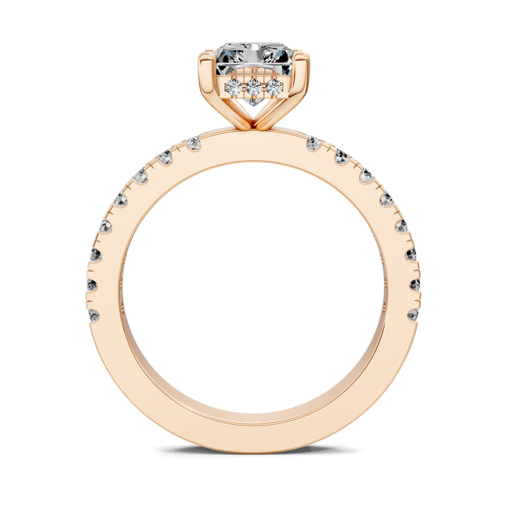 Stephanie Baguette Pave Engagement Ring