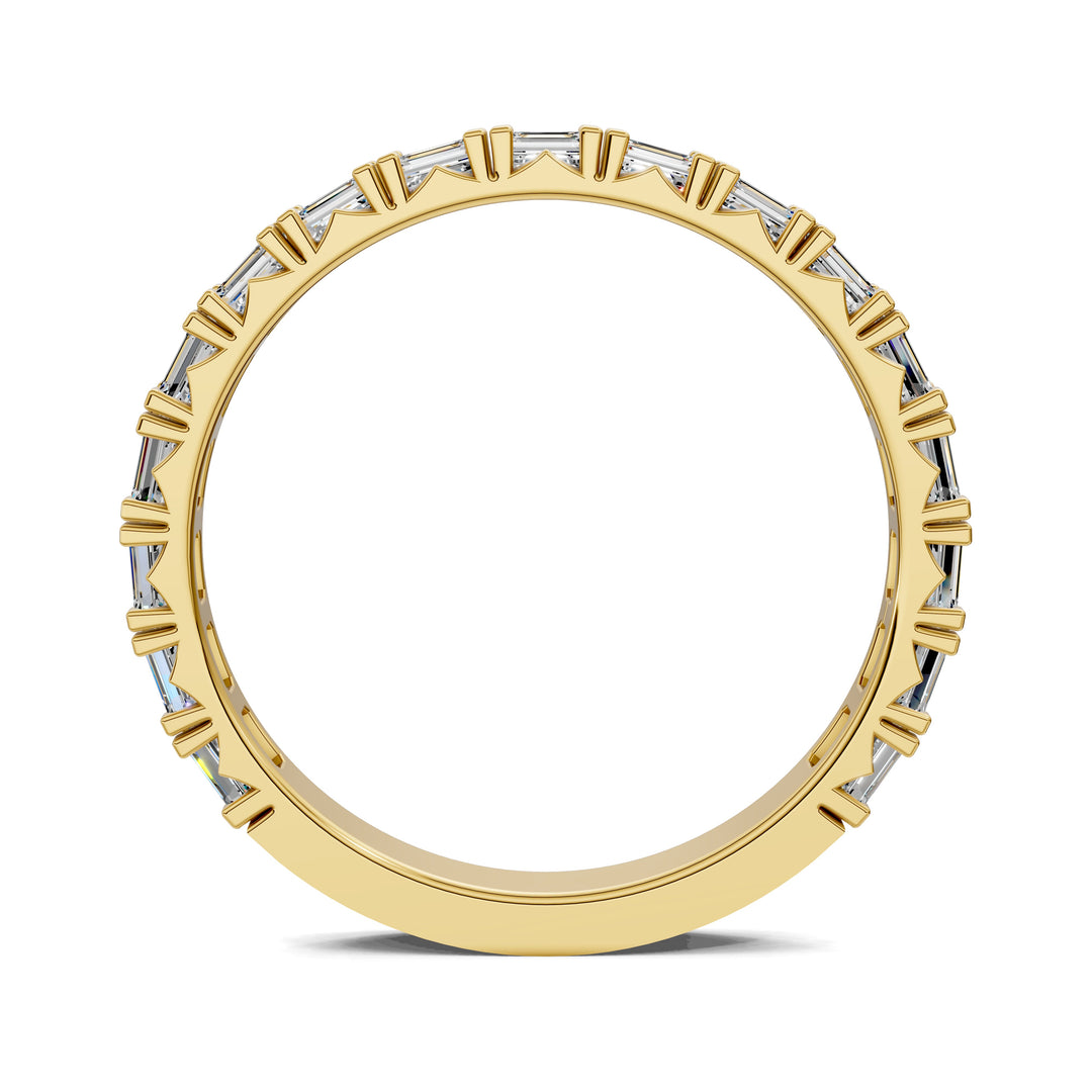 Tara Horizontal Emerald Diamond Band