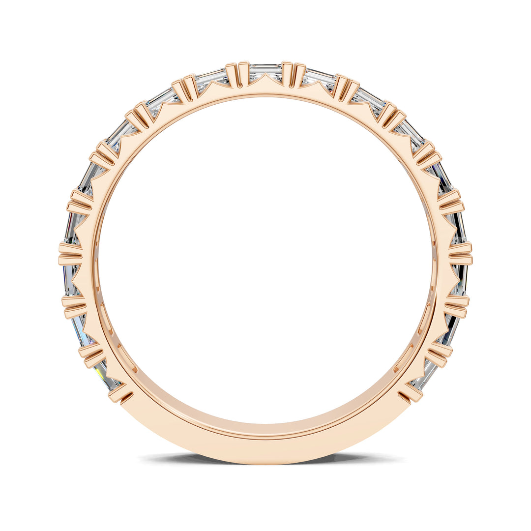 Tara Horizontal Emerald Diamond Band
