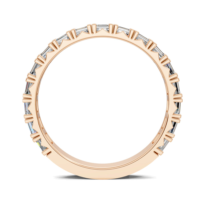 Tara Horizontal Emerald Diamond Band