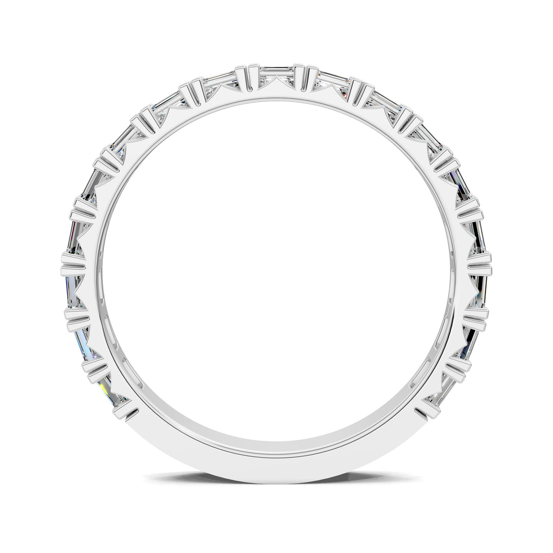 Tara Horizontal Emerald Diamond Band