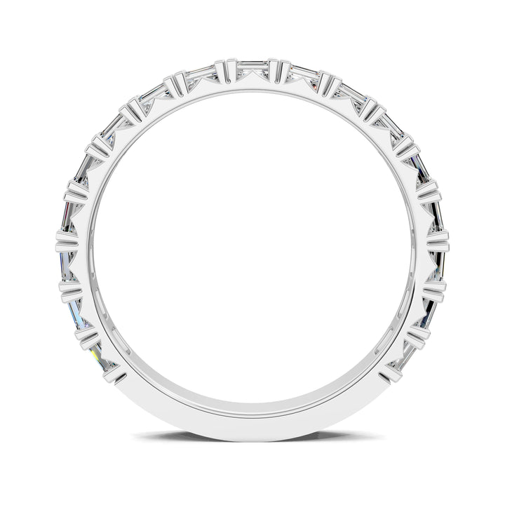 Tara Horizontal Emerald Diamond Band